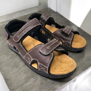 Dockers Sandals Newpage Shoe Men's Size 13M Brown Memory Foam Comfort Flats - Picture 1 of 13