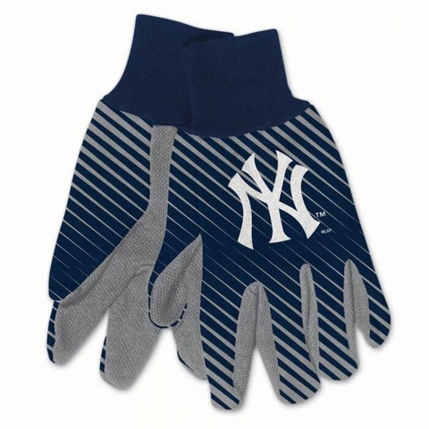NEW YORK YANKEES ADULT TWO TONE SPORT UTILITY GLOVES NEW & LICENSED Cover