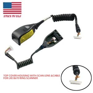 Carcasa de cubierta superior con lente de escaneo y cable para escáner de anillo LXE 8670 - Imagen 1 de 5