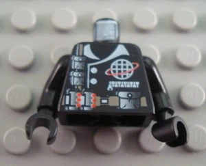 LEGO Black Alpha Team Minifig Torso Body Part - Picture 1 of 1