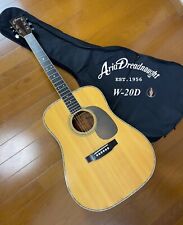 Aria Dreadnought Akustikgitarre W-20D Japan Vintage mit Softcase for sale