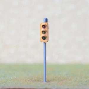 2 x Ampel Spur HO OO Modellbahn Kreuzung Walk LED Lampen #OR3 - Bild 1 von 4