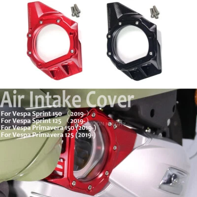 CNC Engine Gear Air Intake Cover For Vespa Primavera Sprint 125 150 2019-2023 - Image 1 of 4