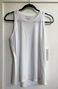 NWT ATHLETA Essence Vital Tank Women's Medium Petite White - Picture 1 of 5