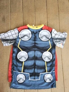 Marvel Thor Hombre Camiseta Disfraz Accesorio S/M, L/XL o XXL Capa Extraíble - Imagen 1 de 8