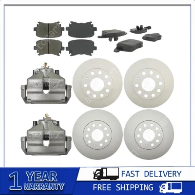 Pinzas de freno rotores de freno pastillas de freno para Volkswagen Jetta 2010 2009 2008 2007 Foto 1 de 4