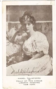 Actress Mabel Taliaferro in "Polly of the Circus" Postcard Vintage Post Card - Picture 1 of 2