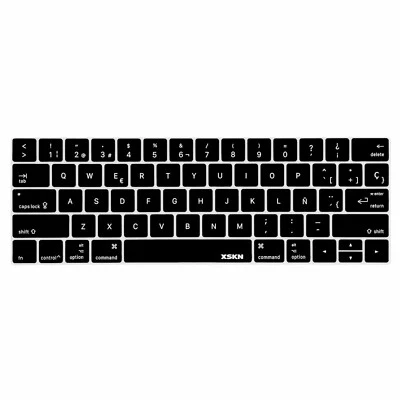 XSKN Spanish Silicone Keyboard Cover Skin for Macbook Pro 13.3/15.4 Touch Bar - Image 1 of 4