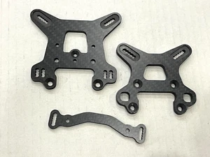 Carbon Fiber F&R Shock Tower + Steering Plate For Team Associated Rc8B3 Buggy - Picture 1 of 4