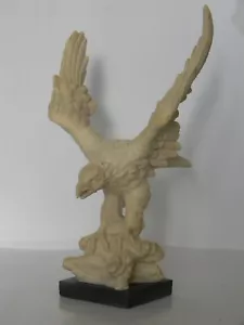 Vintage A. Santini Italy c1977 Signed Eagle Molded Sculpture Marble Base - Picture 1 of 14
