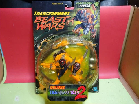 Transformers Beast Wars Metals 2 Cheetah Figure Rare Cover