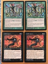 Magic Gathering MTG 2x Eladamri's Vineyard Tempest And 2X Coffin Queen 💥 LP
