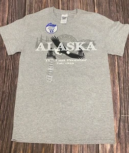 Vintage Alaska The Last Frontier 1959 Eagle Nature T Shirt NEW WITH TAGS SMALL - Picture 1 of 3