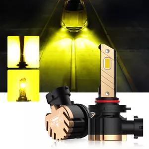 AUXBEAM H10 9145 9140 9055 LED Fog Light Bulbs Kit 44W 8000LM 3000K Super Bright - Foto 1 di 12