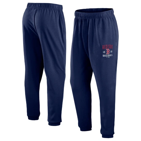 Men's Fanatics Branded Navy Boston Red Sox Go Overboard Fleece Sweatpants Cover