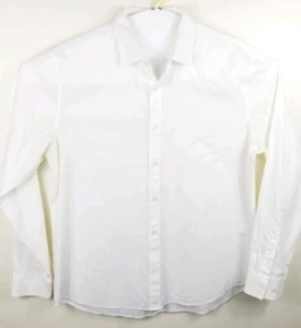 ARMANI EXCHANGE MEN’S BEIGE LONG SLEEVE BUTTON DOWN SHIRT L A5 - Picture 1 of 8