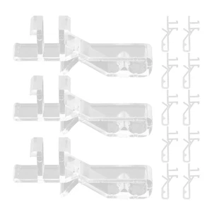 20 Pcs Clear Clips Trays for Blinds Valance Window End Replacement - Picture 1 of 12