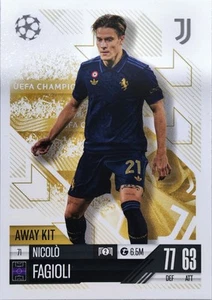 Topps Match Attax Extra EL 2024/25 Nicolo Fagioli Away Kit Card #71 Juventus - Picture 1 of 2