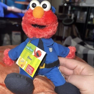 Vintage Gund Sesame Street Elmo Police Officer Uniform Soft Toy Plush NWT NOS - Picture 1 of 3