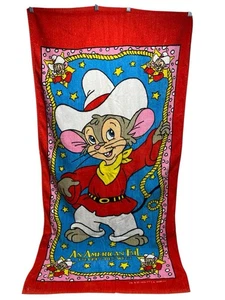 Vintage An American Tail Fievel Goes West Beach/Pool/Badetuch Jay Franco 1990er - Bild 1 von 3