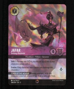 Disney Lorcana Karte Jafar Striking Illusionist 208/204 Enchanted 3 Foil NM - Bild 1 von 2