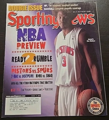 The Sporting News 18 de outubro de 2004 NBA Preview Ben Wallace - Imagem 1 de 2