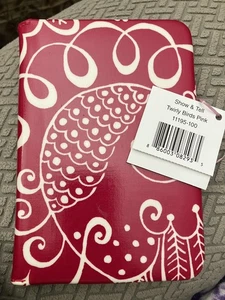 New Vera Bradley Pink Twirley Bird Portable Picture Album Travel Size show & Tel - Picture 1 of 3