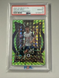 2024-25 Select Premier League Archie Gray Green Fluorescent /125 Psa 10 - Bild 1 von 2