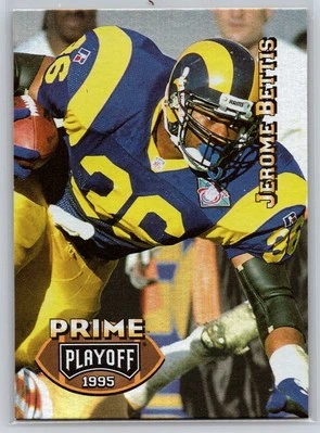 1995 Playoff Prime #6 Jerome Bettis St. Louis Rams - Image 1 of 2