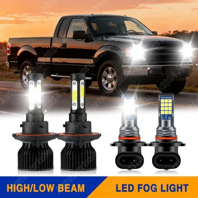 For 2004-2008 Ford F150 Lincoln Mark LT Combo Hi/Low LED Headlights & Fog Lights - Image 1 of 4
