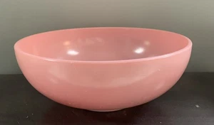 Hazel Atlas It's A Dilly Platonite Milchglas Rosa Salat Servierschüssel - Bild 1 von 3