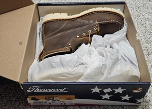 NEW USA Thorogood 804-4375 6" Moc Steel Safety Toe Work Boots Goodyear 9 EE 2E - Picture 1 of 6