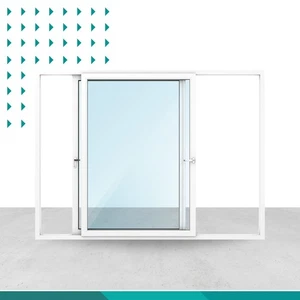 Drutex IGLO Slide Schiebefenster 2-1 Flügel verschiedene Größen weiß Kunststoff - Bild 1 von 1