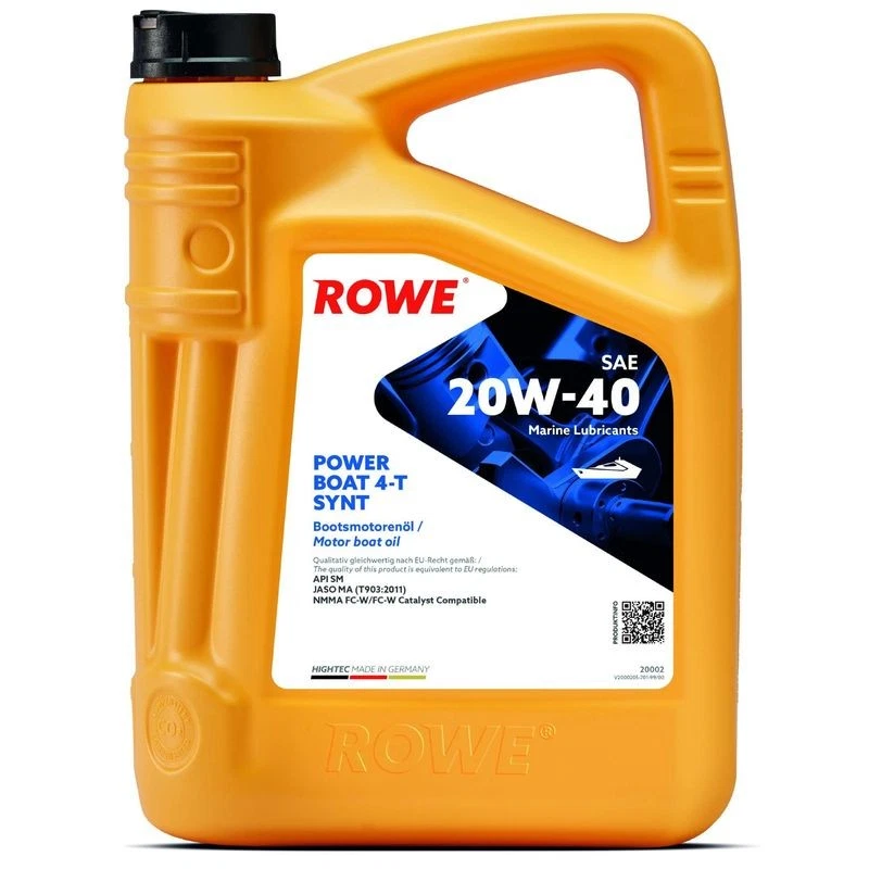 5L ROWE HIGHTEC POWER BOAT 4-T SAE 20W-40 (20002) MOTORÖL passend für API SM - Bild 1 von 1