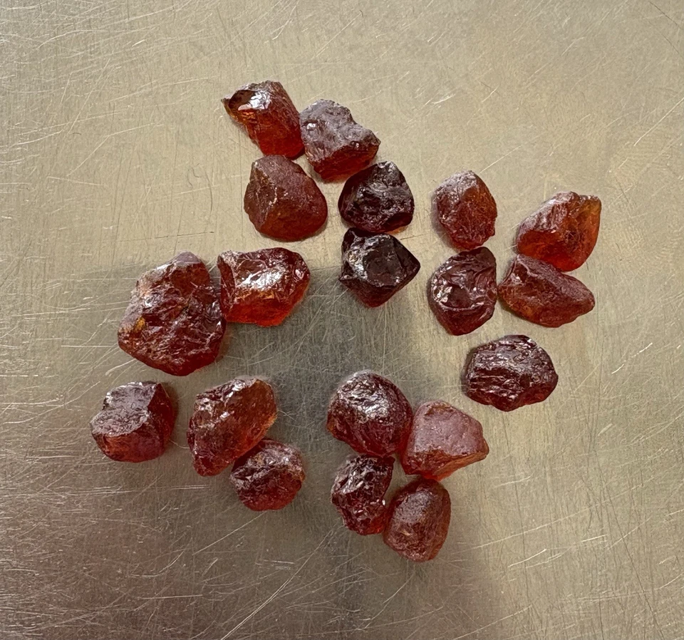 Nice Lot 164 cts Natural Red Colour Spessartine Rough From Nigeria  - Image 1 of 4