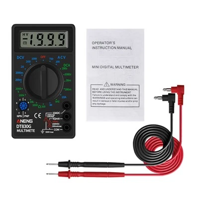 Zuverlässige Messung mit DT830G LCD Digital Voltmeter Amperemeter Ohmmeter - Bild 1 von 4
