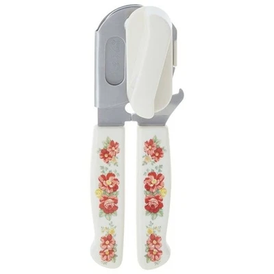 Pioneer Woman Vintage Floral Can Opener White Pink Floral Metal KItchen Gift NEW - Image 1 of 4