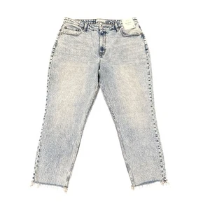 Pantalones de mezclilla Abercrombie Fitch tiro alto mamá Curve Love Plus años 90 Y2K talla 34/18 nuevos - Imagen 1 de 11