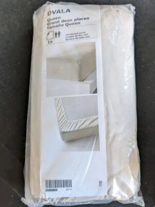 Ikea Dvala Queen Bedding Fitted Sheet Light Beige New - Picture 1 of 2
