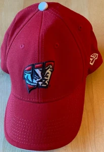 NEW ERA UNIVERSITY WISCONSIN BUCKY BADGERS MADISON HAT SZ SMALL MEDIUM - Picture 1 of 4