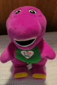 Musical Barney Purple Plush Dinosaur 10” Singing Stuffed"I Love You" Lyons 2011 - Picture 1 of 9