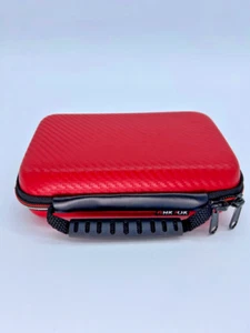 Nintendo 3DS Carrying Case Red Zipper for Carbon Fiber Material GHKJOK - Picture 1 of 7