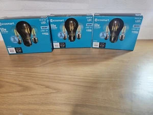 (3-Pk) LED Vintage Edison Light Bulb Daylight 60W Equivalent A15 Dimmable - Picture 1 of 2