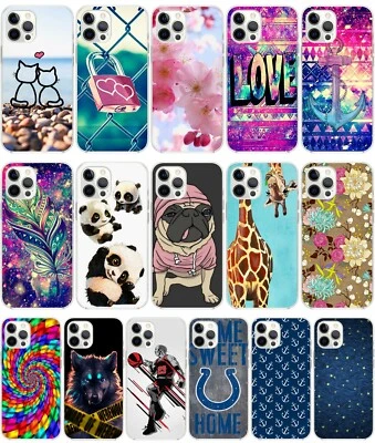 CUSTODIA COVER MORBIDA IN TPU PER APPLE IPHONE 14 / PLUS / PRO / MAX FANTASIA M2 - Immagine 1 di 4