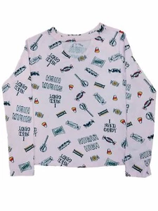 Girls Pink Trick Or Treat Long Sleeve T-Shirt Sugar Rush Halloween Tee - Picture 1 of 3