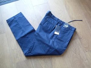 M & S AUTOGRAPH MENS TAPERED FIT CHINOS WITH STRETCH - NAVY - W42 L31 - BNWT - Picture 1 of 9