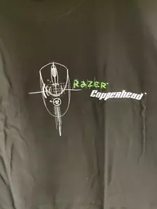 RARE! Razer Copperhead Mouse Gaming Shirt - Size XL Black/Green - BlizzCon 2008 - Picture 1 of 8