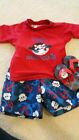Boys 18 Month Pirate Rash Guard And Swim Trunks Set With Matching Flip Flops