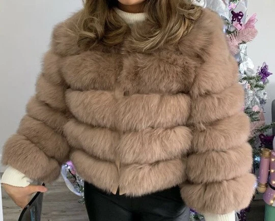 Real Fox fur jacket, brand new with tags. - Image 1 of 2