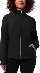 32 Degrees Heat Active Jacket Mock Neck Black Full-Zip Women's XL - Picture 1 of 2